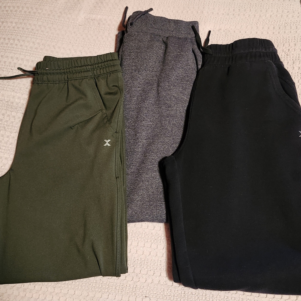 Xersion Kids' Joggers in Black, Gray, and Green